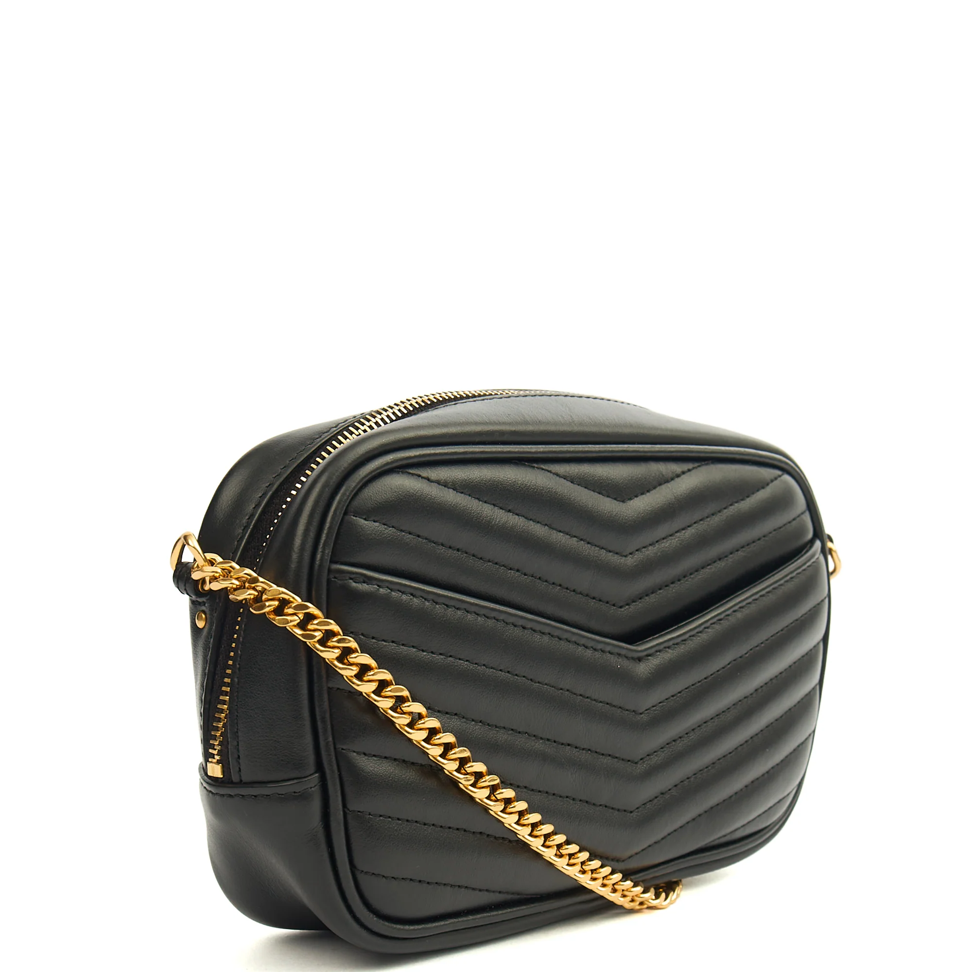 Picture of Saint Laurent Cross Body Lou Mini Crossbody in Black, Leather