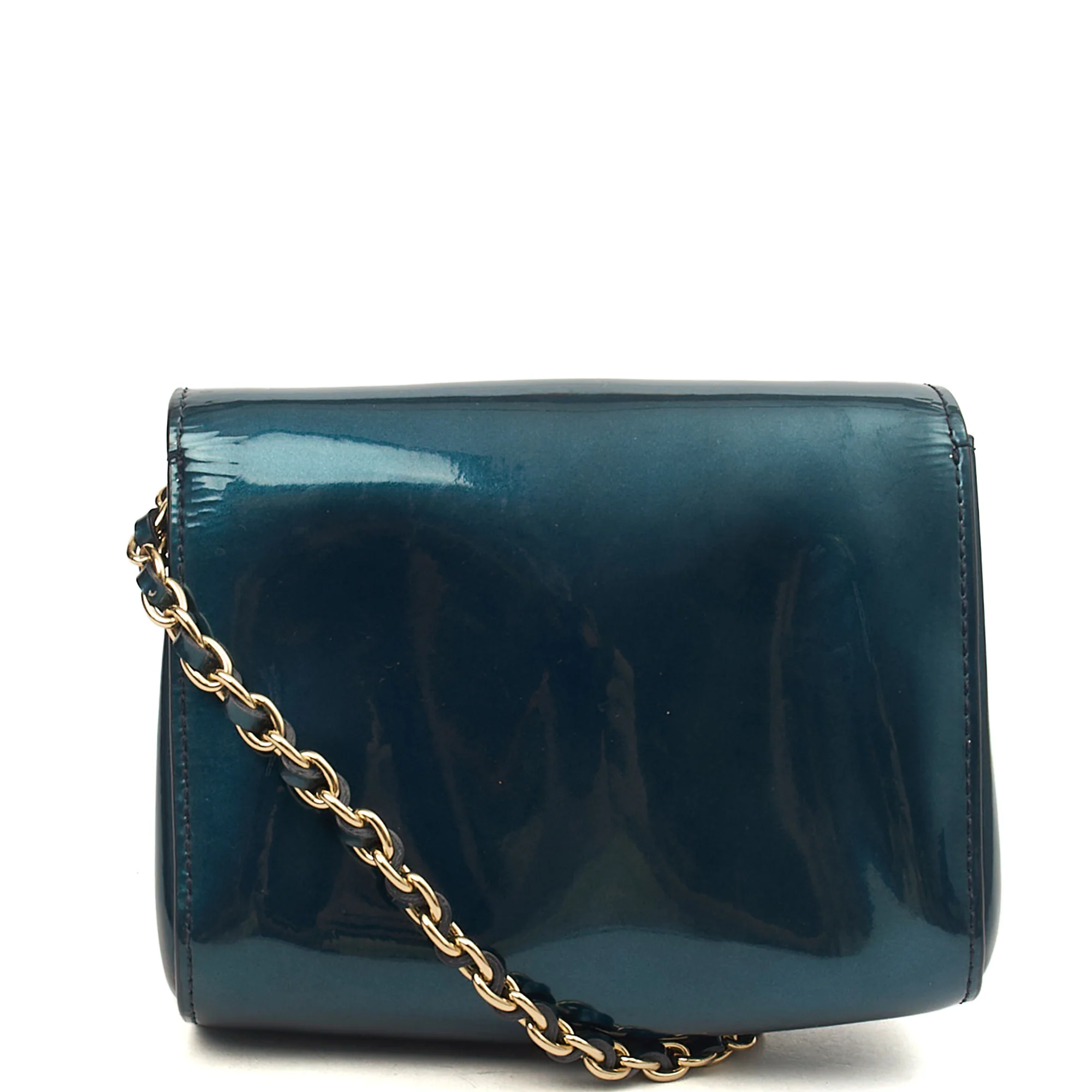 Picture of Mulberry Mini Bag Lily - Mini  in Blue, Patent Leather