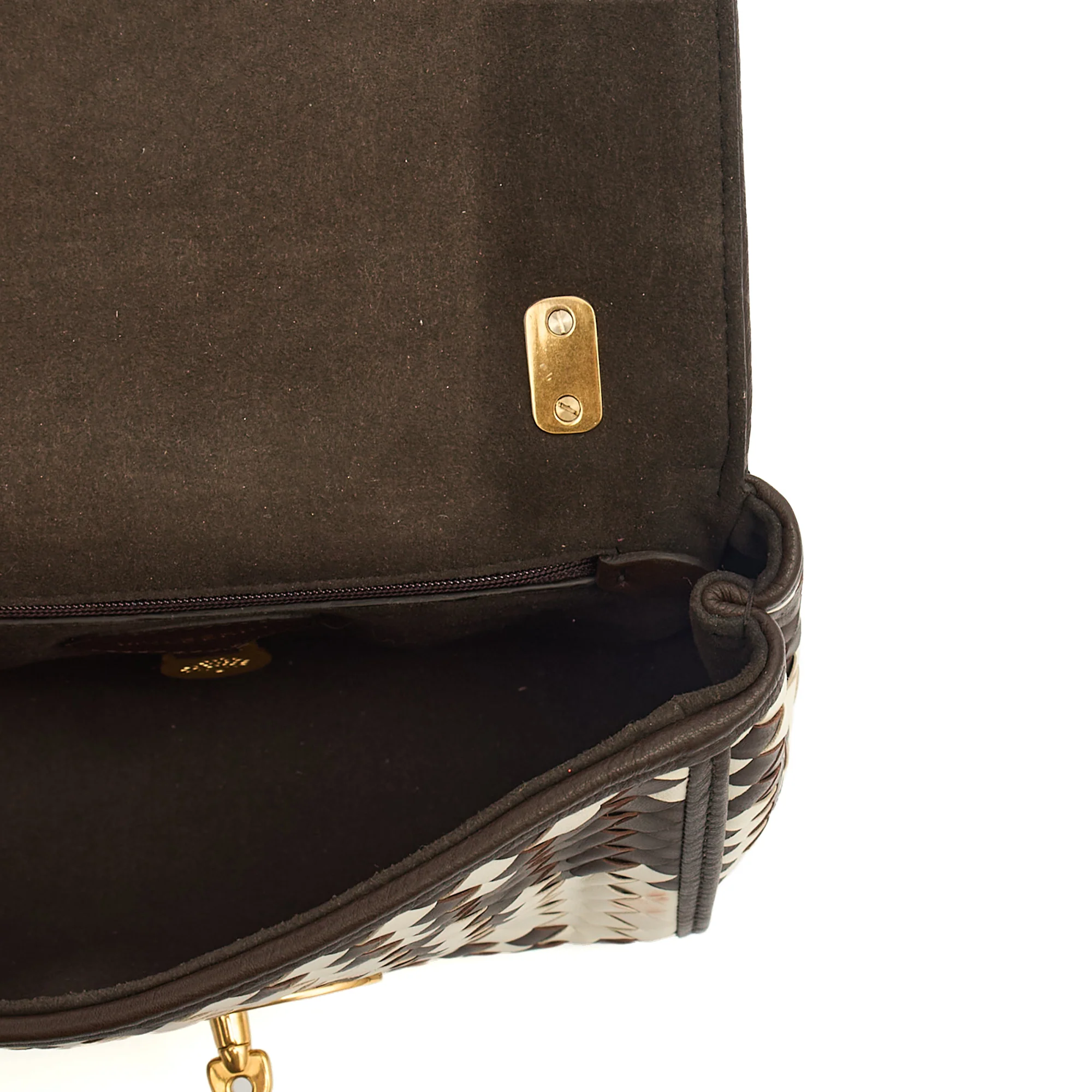 Picture of Mulberry Shoulder Bag Lily in Brown, Calfskin Leather