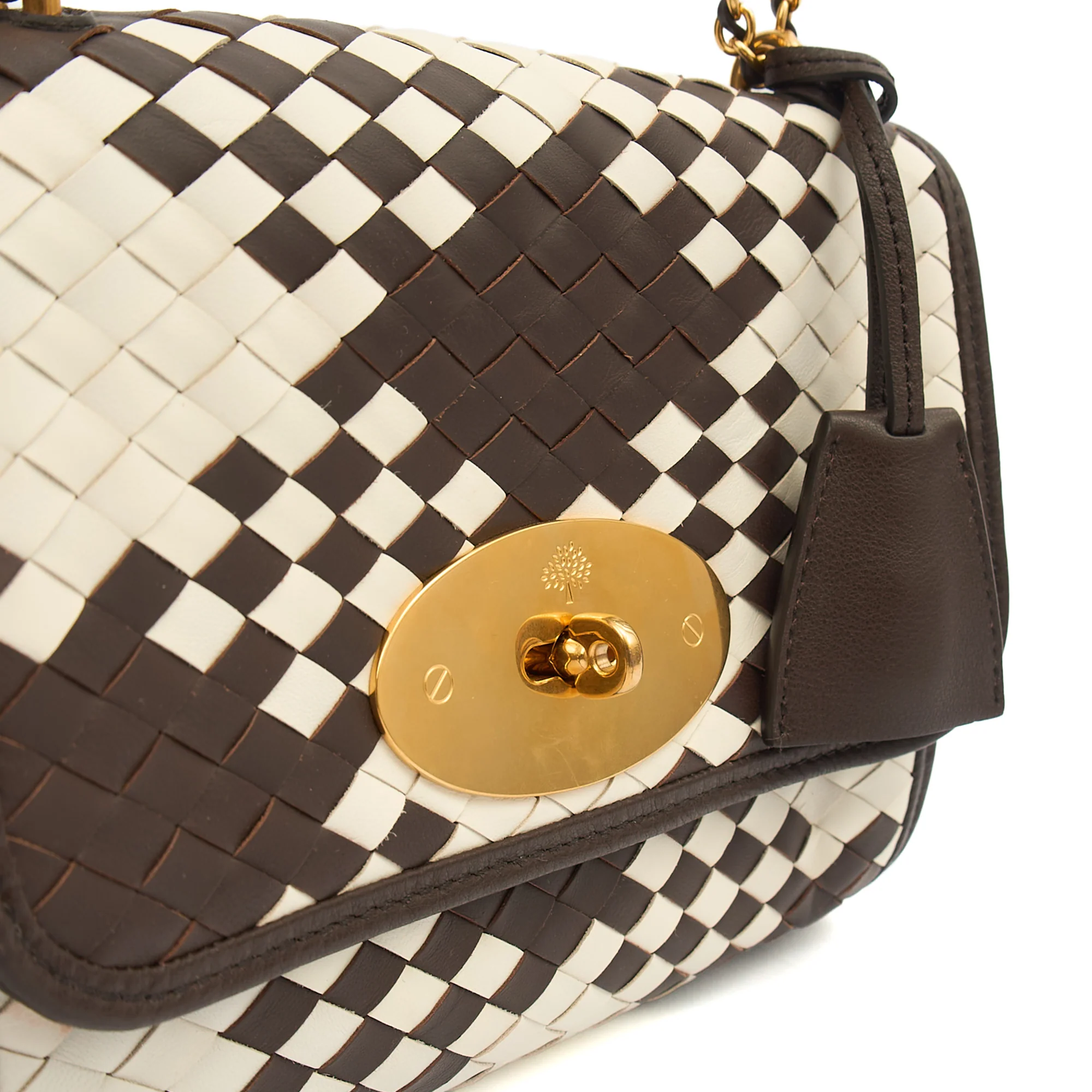 Picture of Mulberry Shoulder Bag Lily in Brown, Calfskin Leather