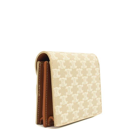 Picture of Celine Wallet Playing Cards Case in Brown, Box Calfskin