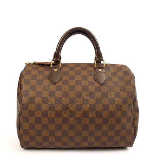 Picture of Louis Vuitton Top Handle Speedy 30 in Damier Ebene, Canvas