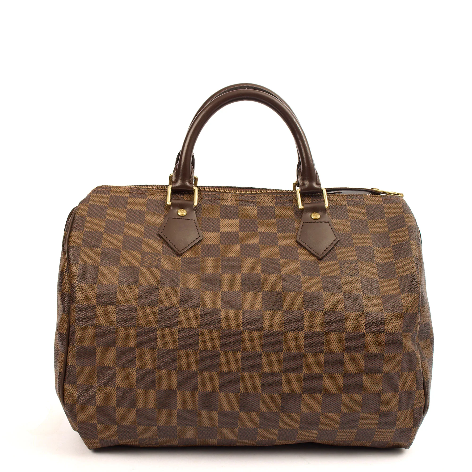 Picture of Louis Vuitton Top Handle Speedy 30 in Damier Ebene, Canvas