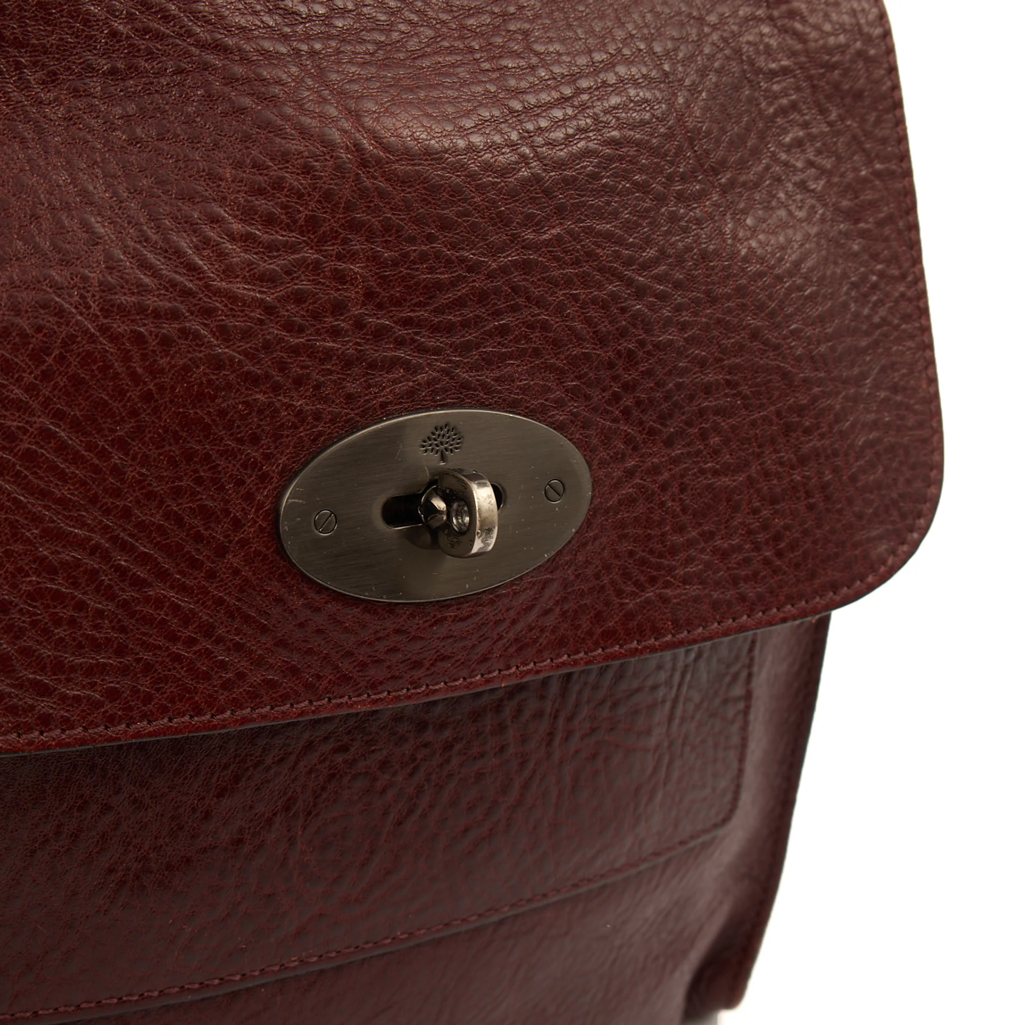 Picture of Mulberry Cross Body Antony in Oxblood, Calfskin Leather