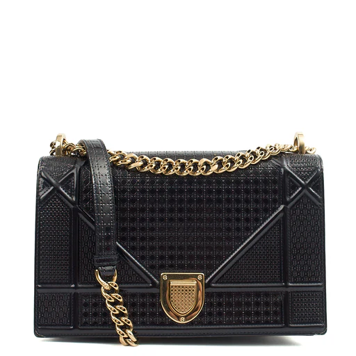 Picture of Christian Dior Shoulder Bag Diorama - Small in Blue, Leather