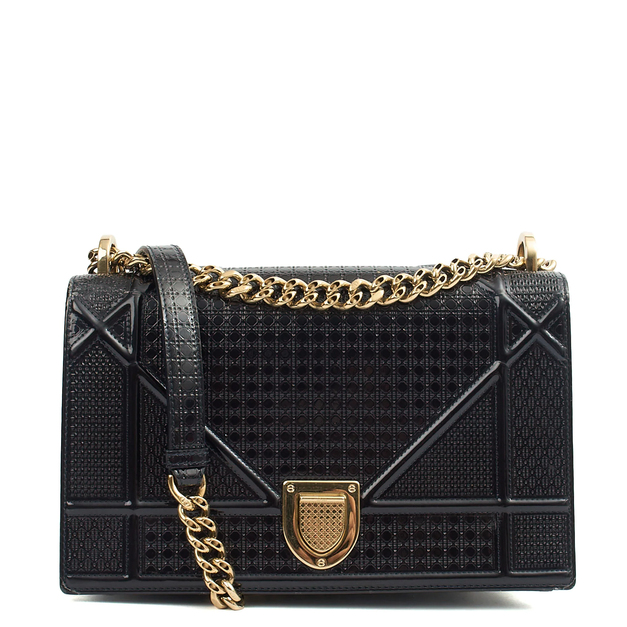 Picture of Christian Dior Shoulder Bag Diorama - Small in Blue, Leather