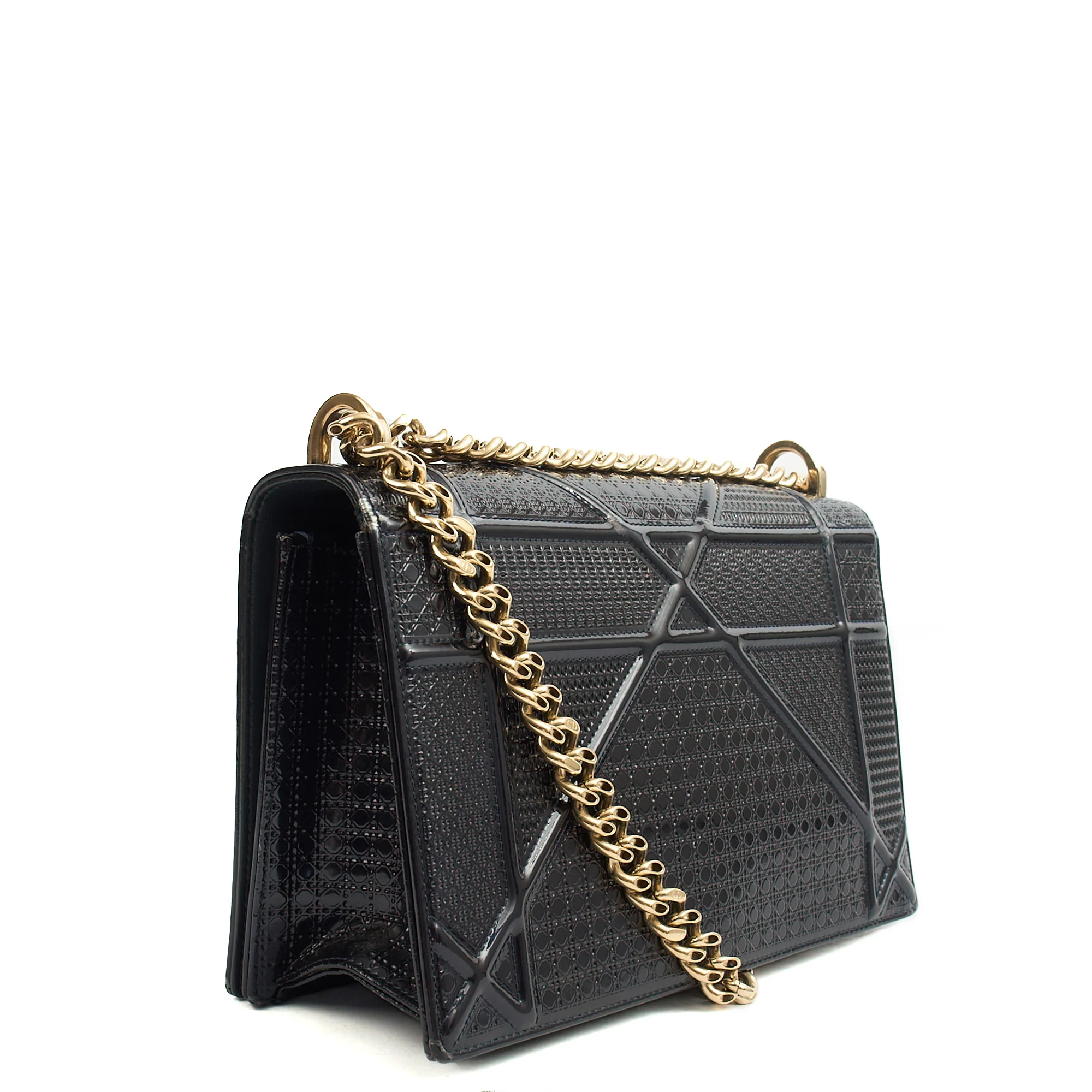 Picture of Christian Dior Shoulder Bag Diorama - Small in Blue, Leather