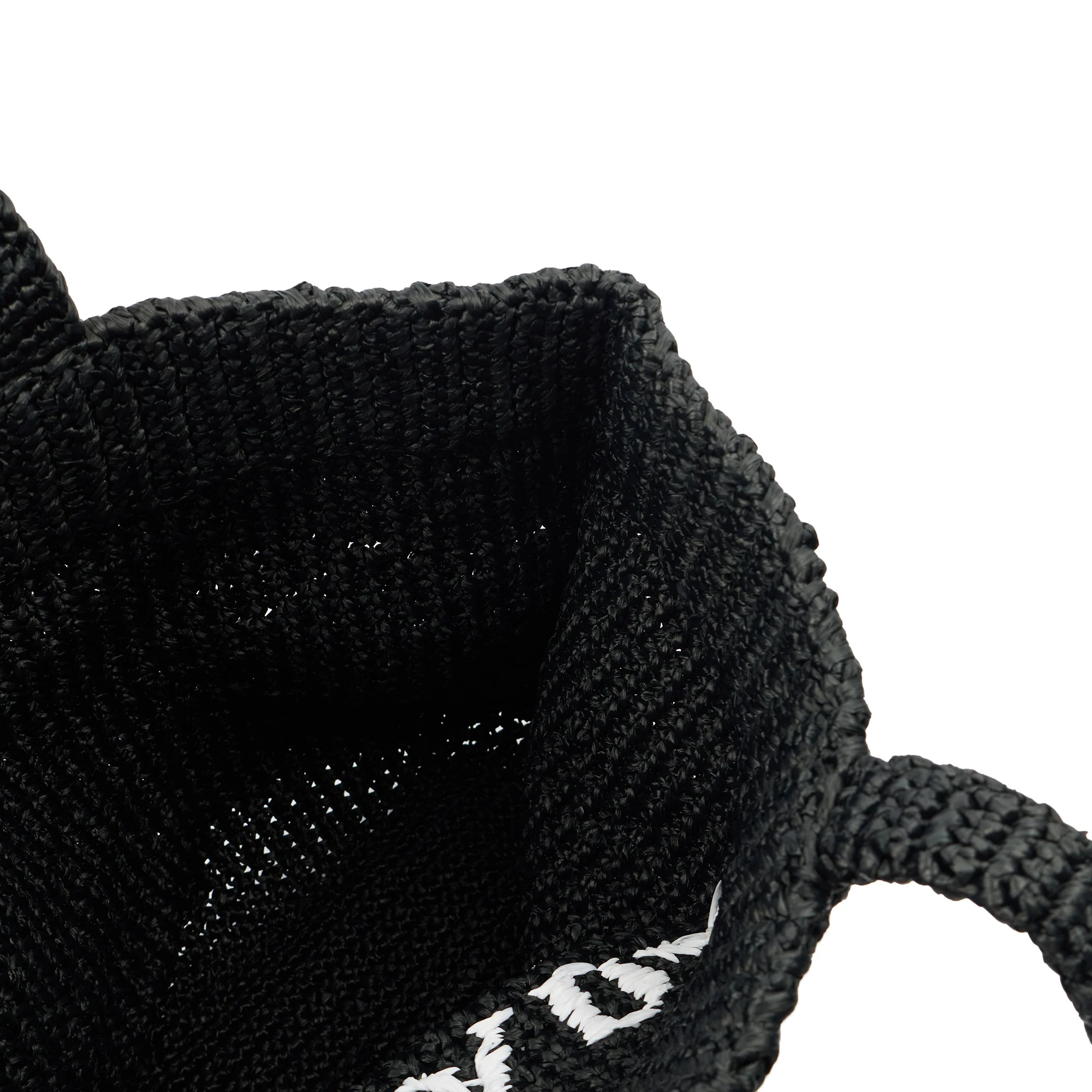 Picture of Prada Tote Raffia Summer Tote in Black, Fabric