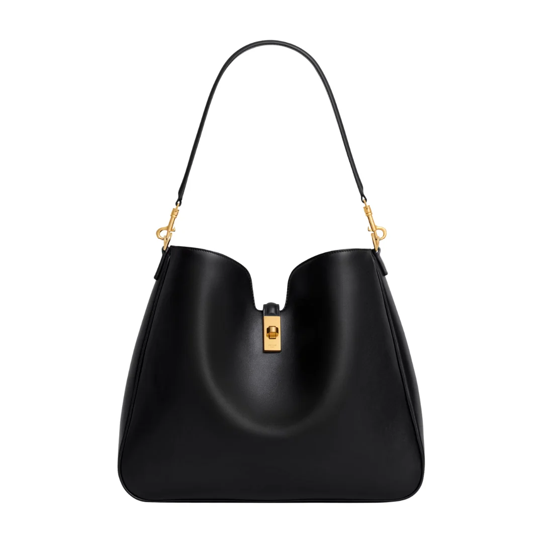 Camille 16 Soft Black Medium Bag front view
