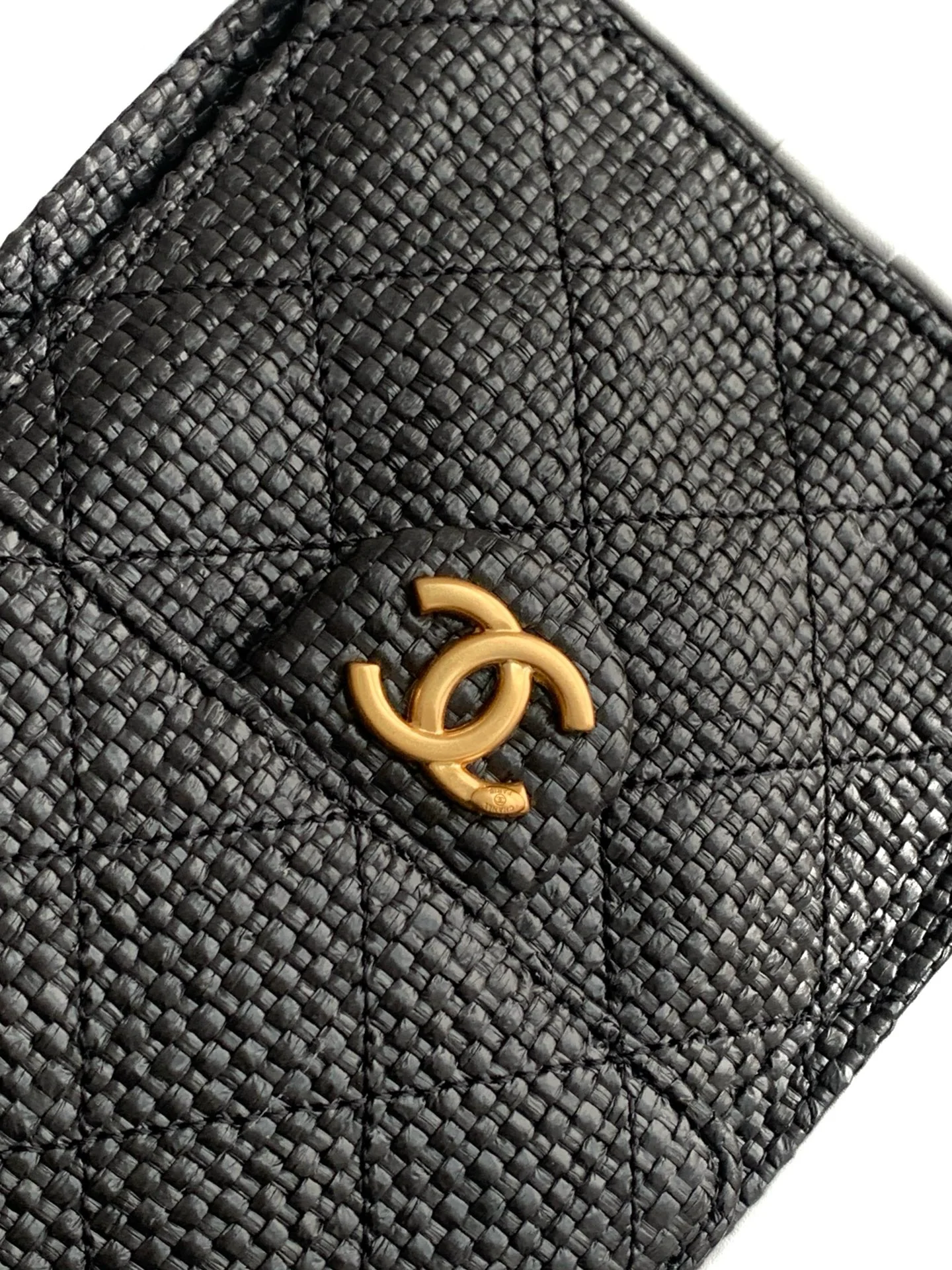 Chanel 25 Small Hobo in Black Braided Raffia