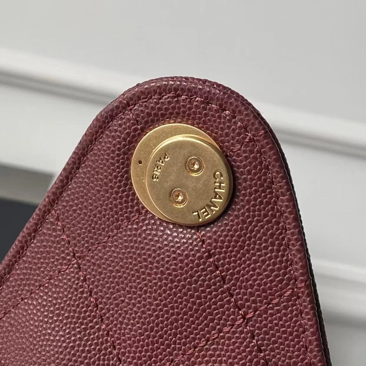 Chanel 25 Small Hobo in Burgundy Calfskin