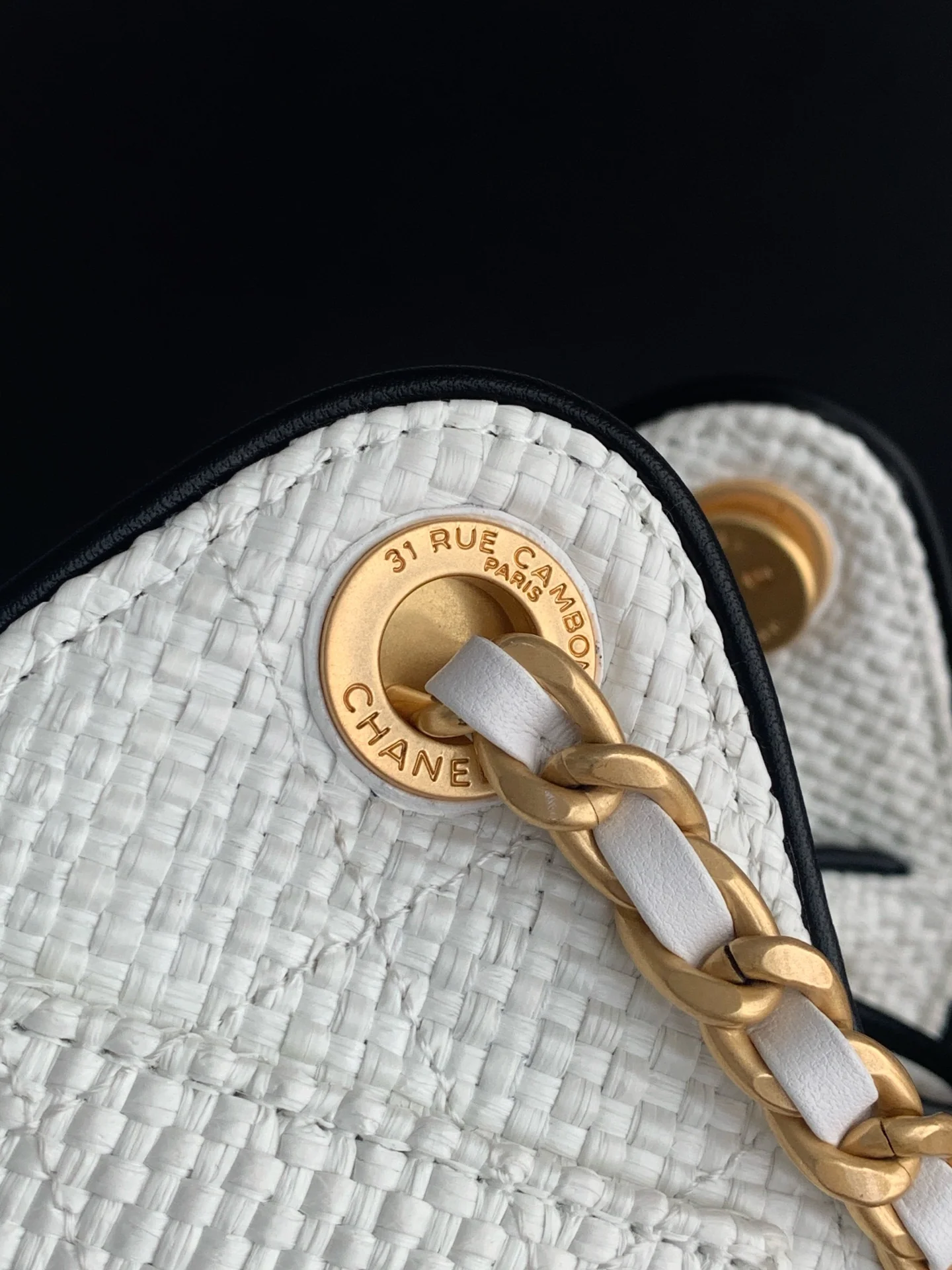Chanel 25 Small Hobo in Cream White Braided Raffia