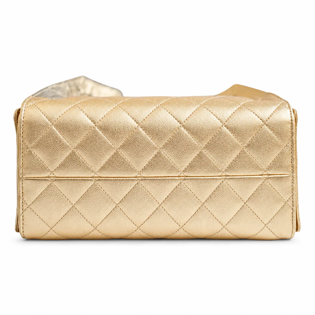 Chanel 25 Small Hobo in Gold Calfskin