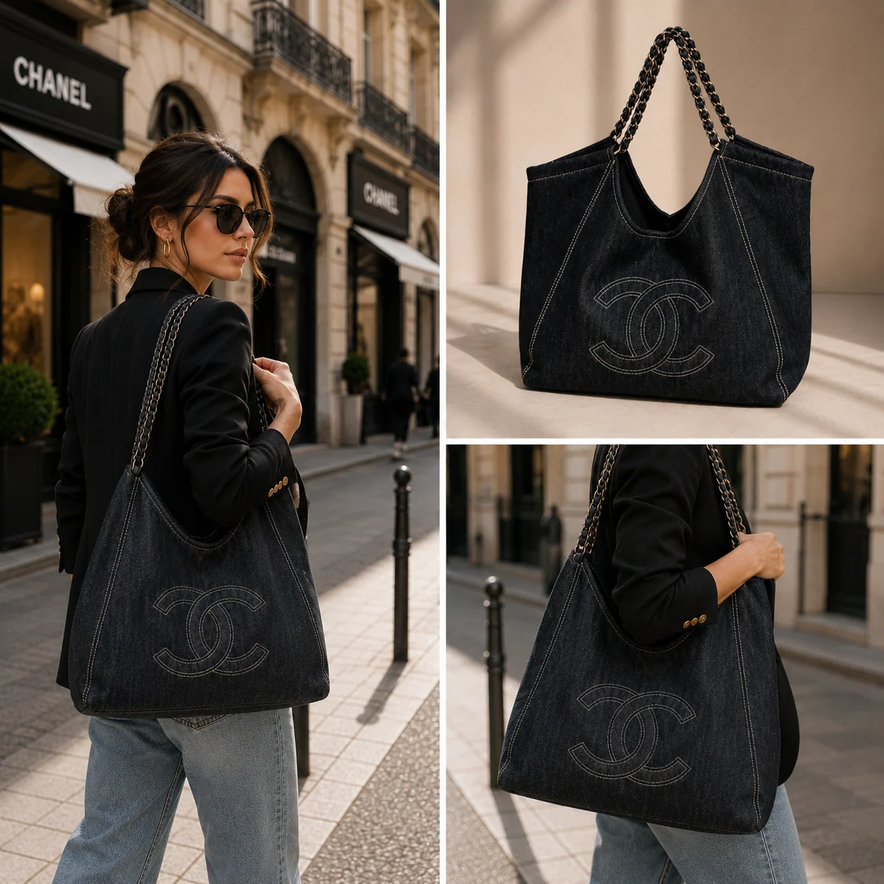 Chanel Denim CC Coco Cabas