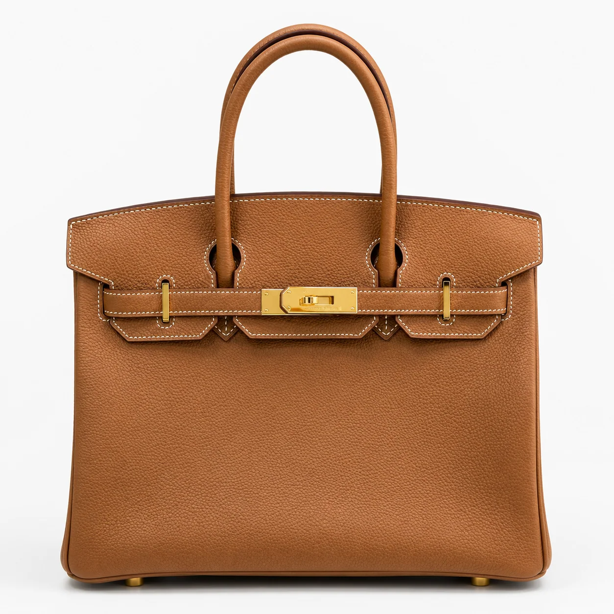 Hermès Birkin 30 Brown Togo leather front view