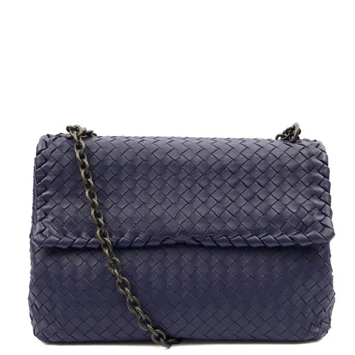 Picture of Bottega Veneta Satchel Olimpia - Small in Purple, Leather