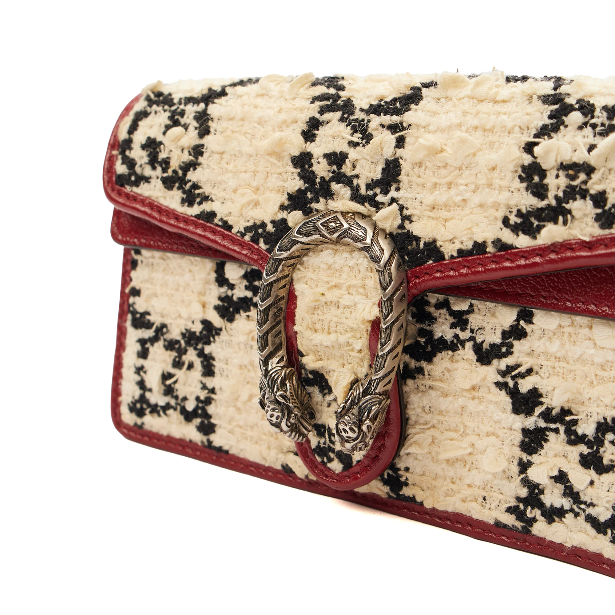 Picture of Gucci Mini Bag Dionysus - Super Mini in White, Fabric