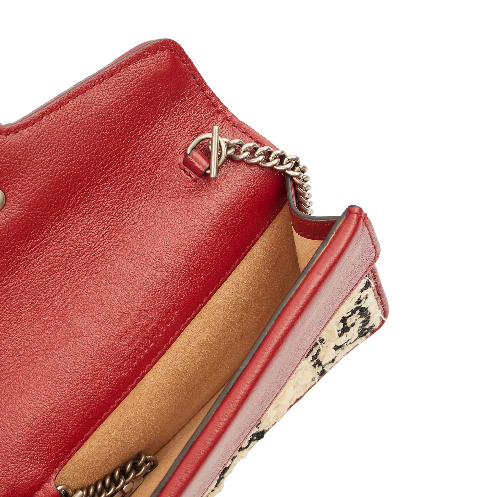 Picture of Gucci Mini Bag Dionysus - Super Mini in White, Fabric