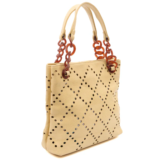 Picture of Chanel Tote Vintage Tote in Neutral, Caviar Leather