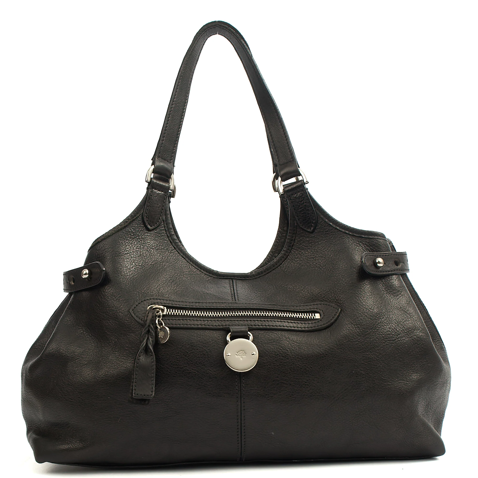 Picture of Mulberry Tote Somerset Tote in Black, Calfskin Leather