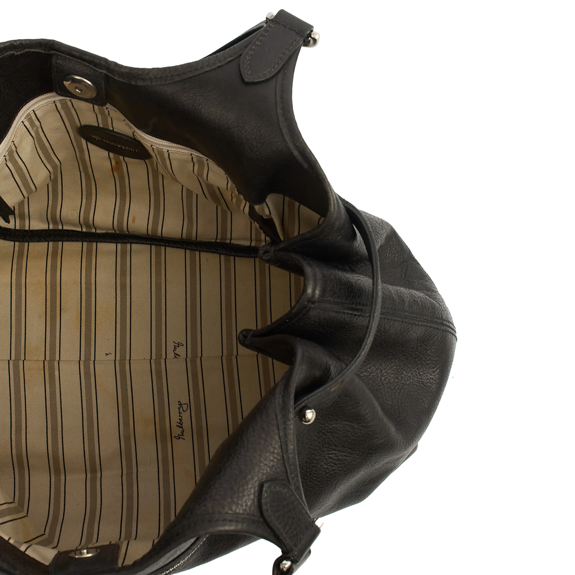 Picture of Mulberry Tote Somerset Tote in Black, Calfskin Leather