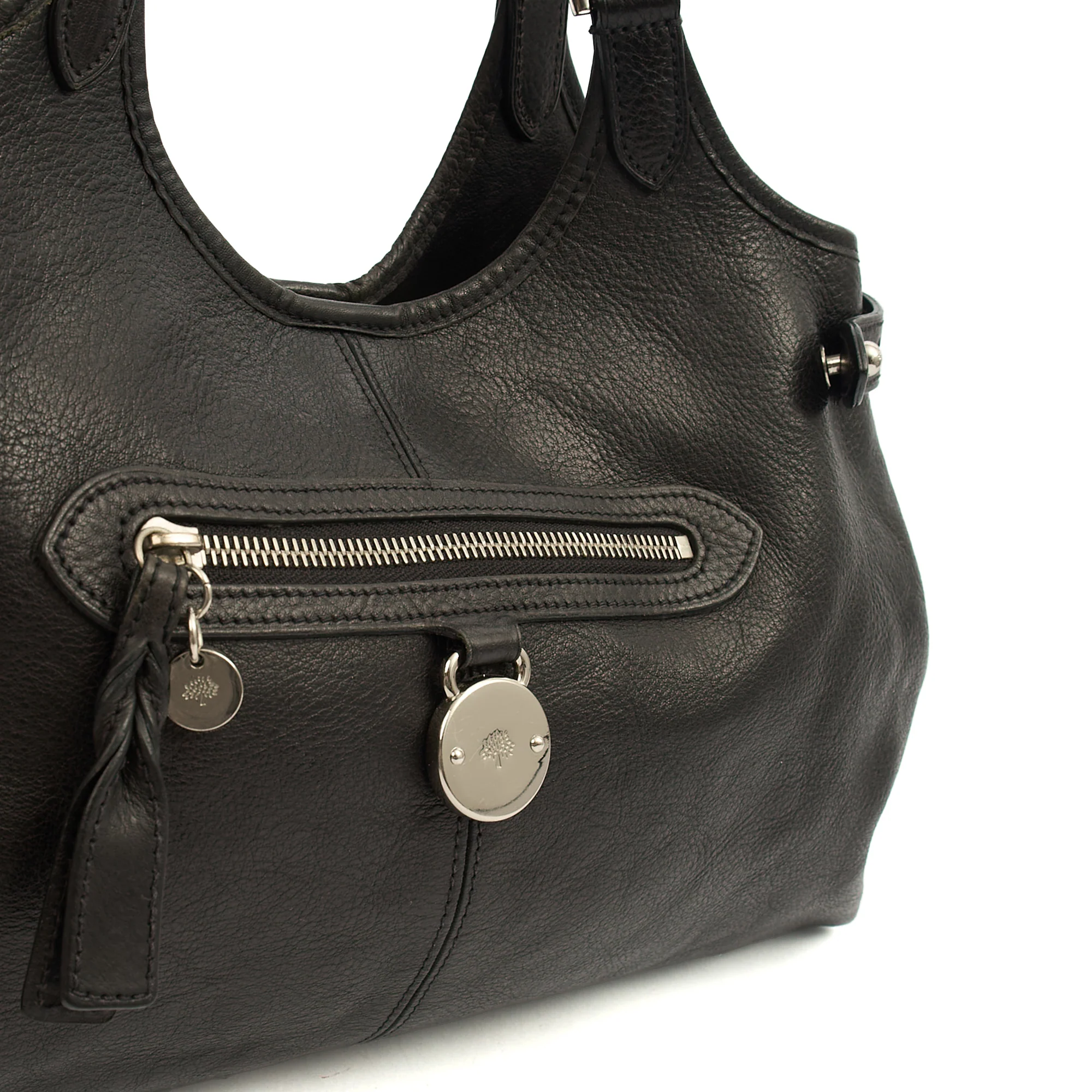 Picture of Mulberry Tote Somerset Tote in Black, Calfskin Leather