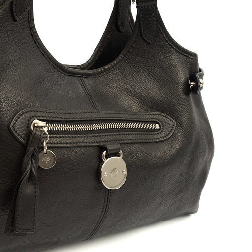 Picture of Mulberry Tote Somerset Tote in Black, Calfskin Leather
