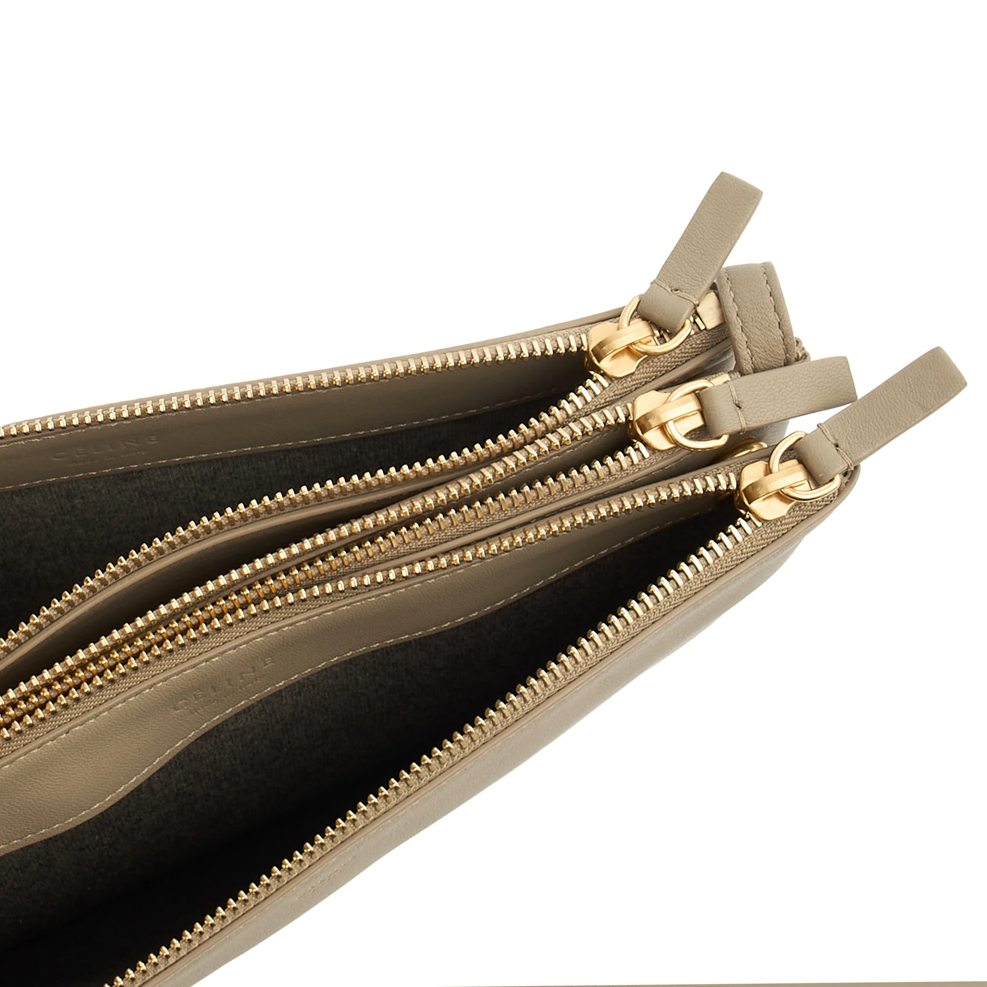 Picture of Celine Cross Body Trio in Grey, Box Calfskin