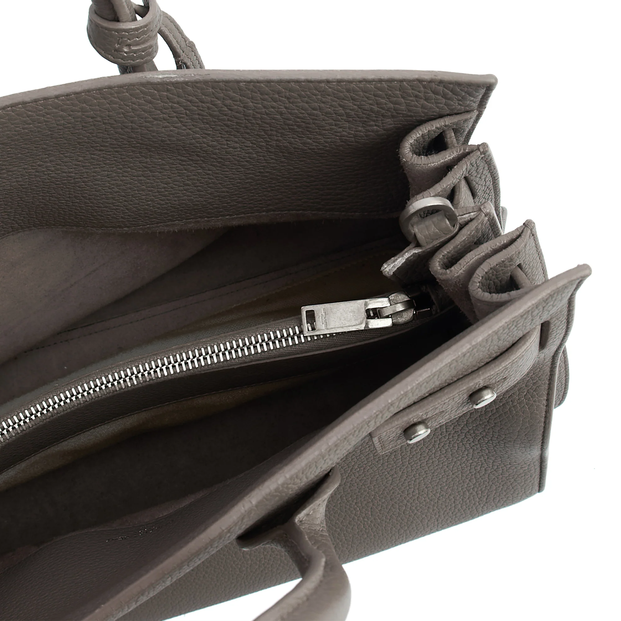 Picture of Saint Laurent Tote Sac de Jour in Grey, Calfskin Leather