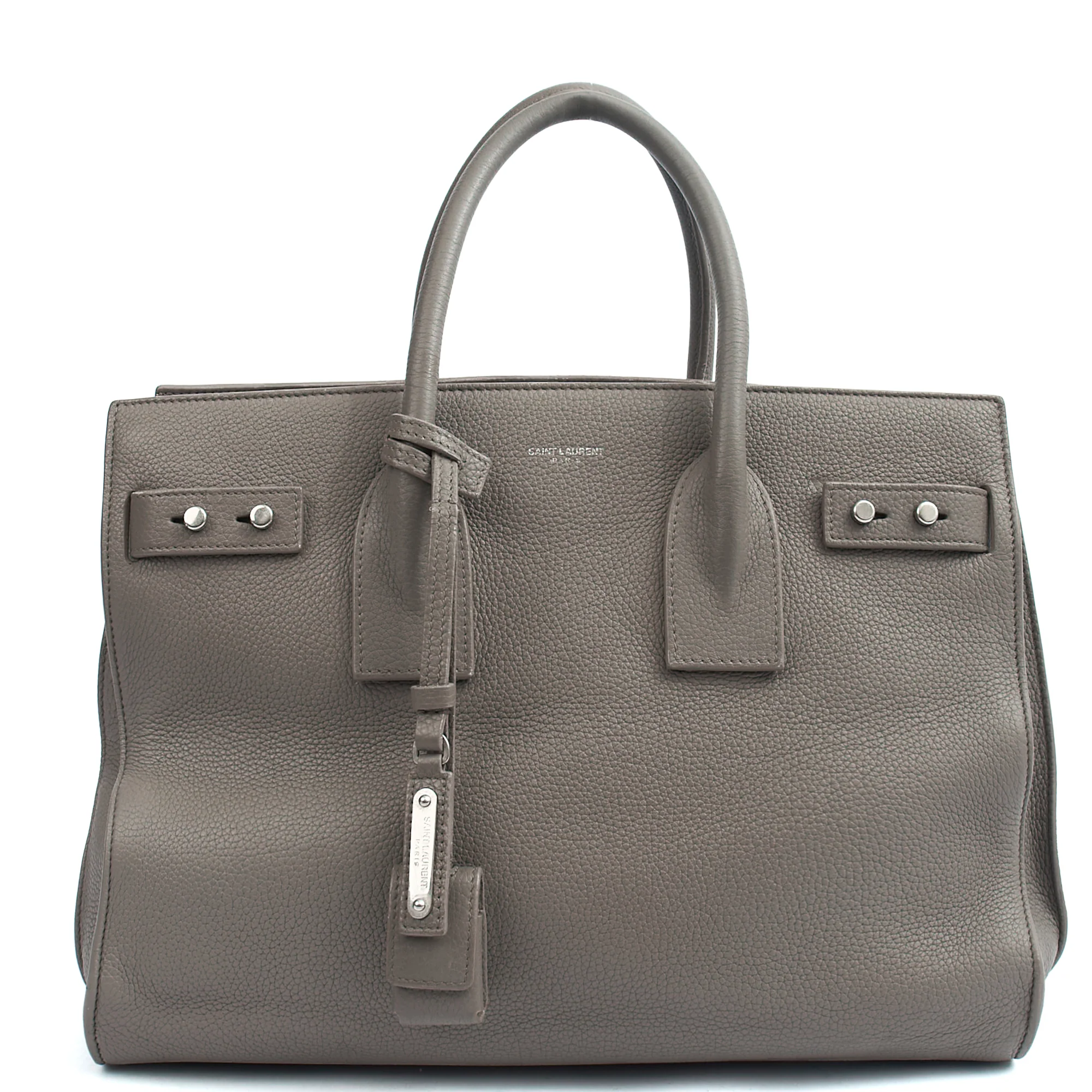 Picture of Saint Laurent Tote Sac de Jour in Grey, Calfskin Leather