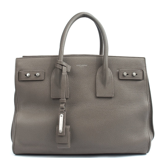 Picture of Saint Laurent Tote Sac de Jour in Grey, Calfskin Leather