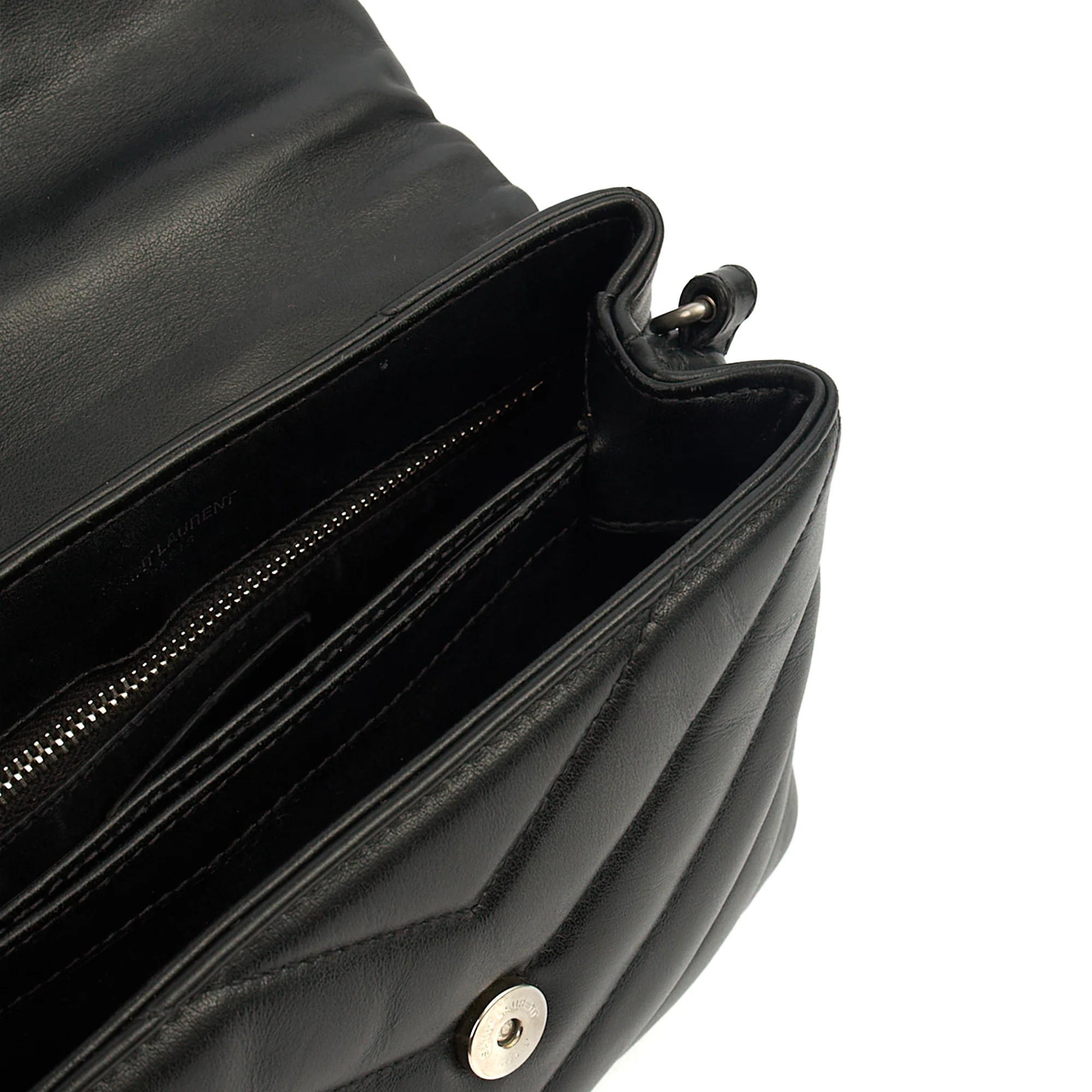 Picture of Saint Laurent Cross Body LouLou - Toy in Black, Leather