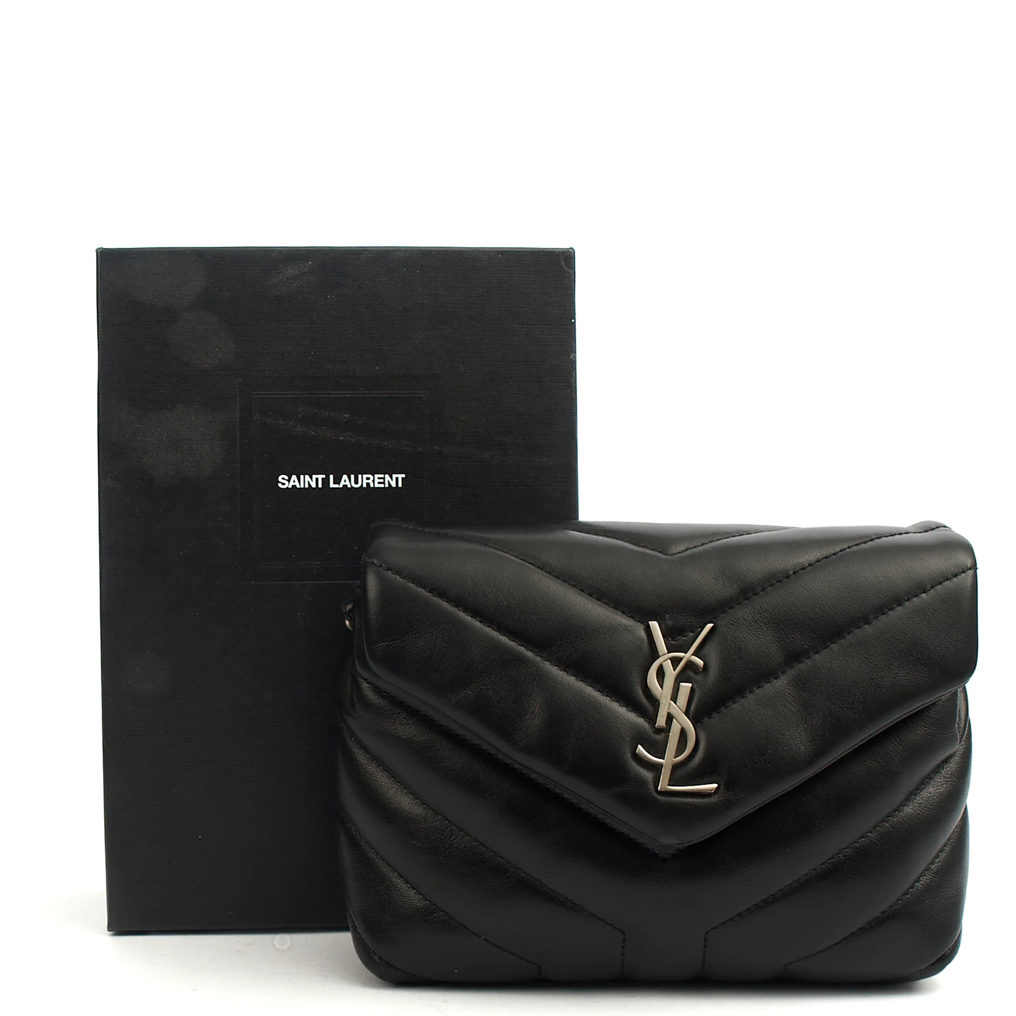 Picture of Saint Laurent Cross Body LouLou - Toy in Black, Leather