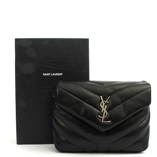 Picture of Saint Laurent Cross Body LouLou - Toy in Black, Leather