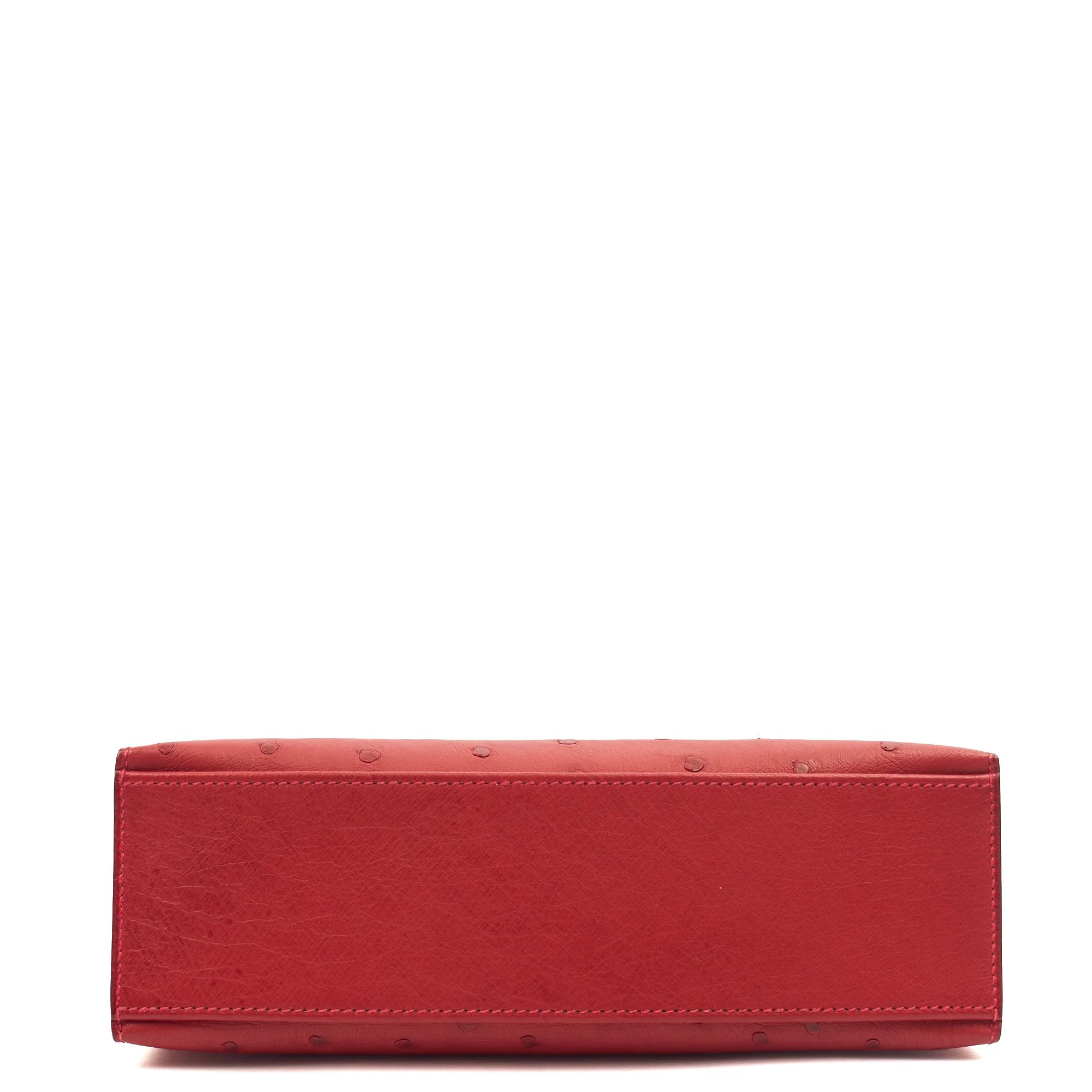 Picture of Hermes Mini Bag Kelly Pochette in Rouge Vif, Ostrich Leather