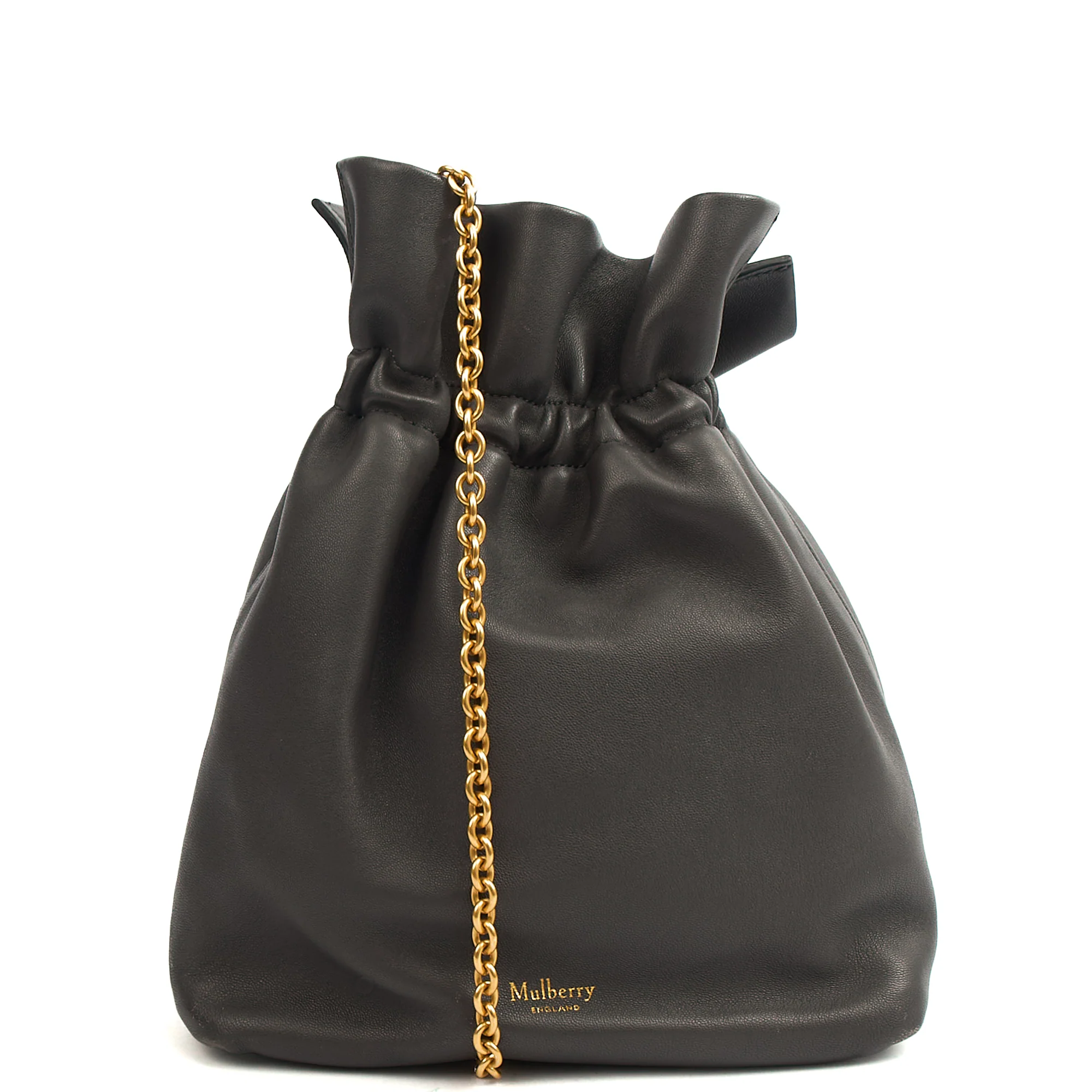 Picture of Mulberry Cross Body Lynton Mini Bucket in Blue, Calfskin Leather