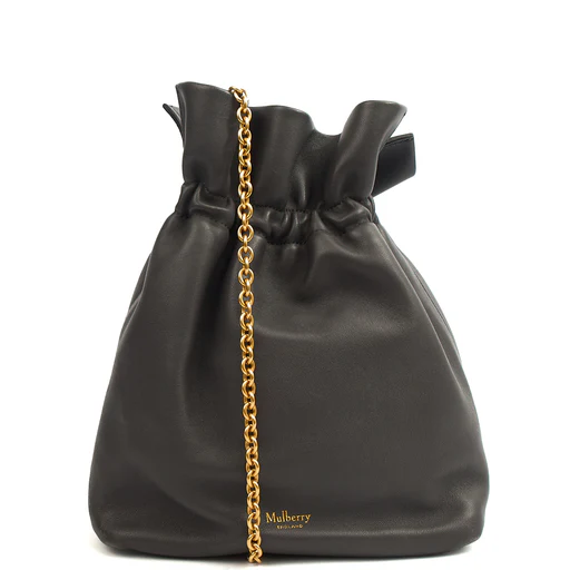 Picture of Mulberry Cross Body Lynton Mini Bucket in Blue, Calfskin Leather