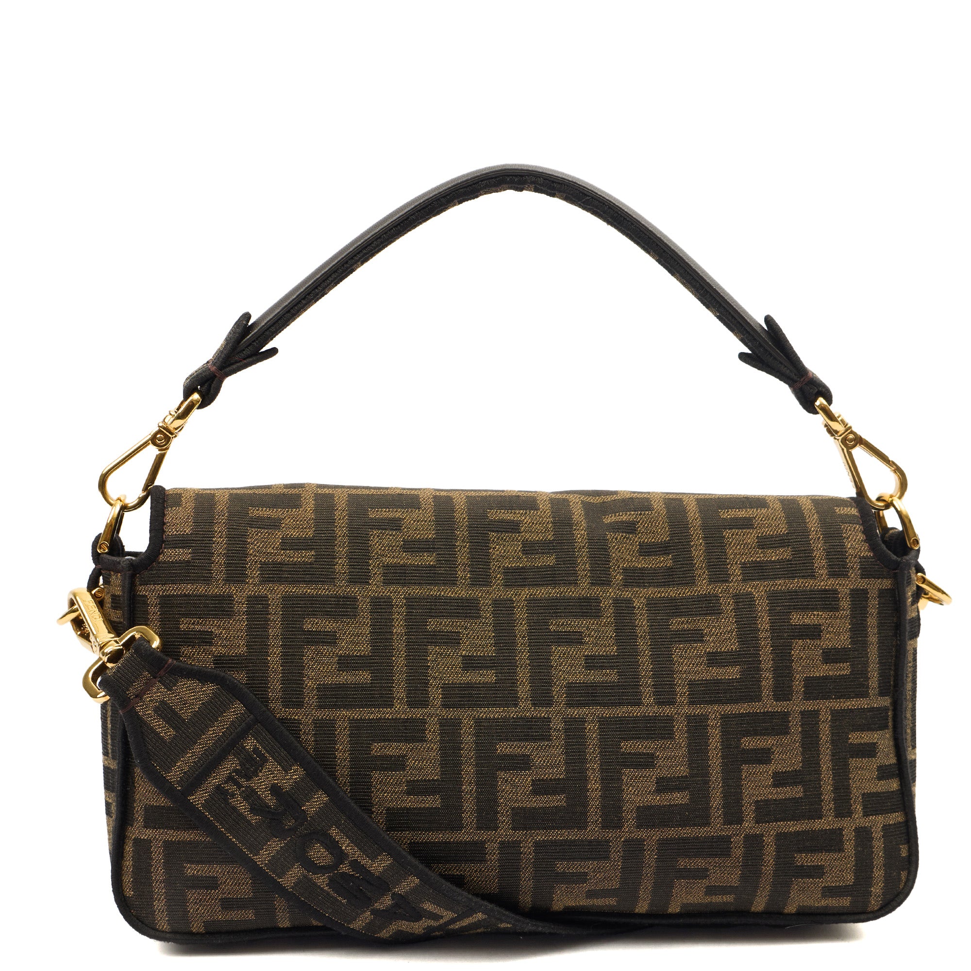 Picture of Fendi Cross Body Baguette in Zucca FF, Exotic Effect Leather