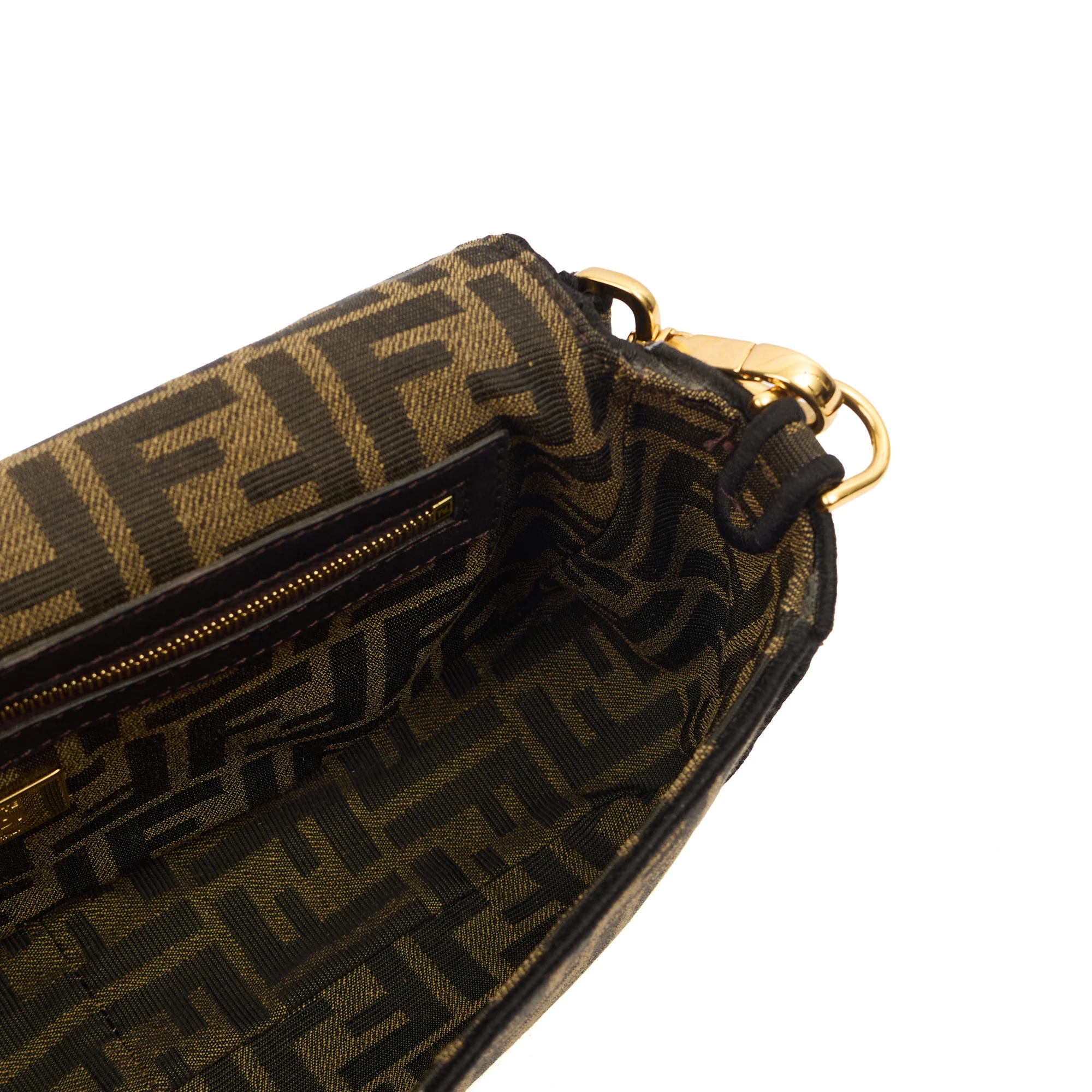 Picture of Fendi Cross Body Baguette in Zucca FF, Exotic Effect Leather