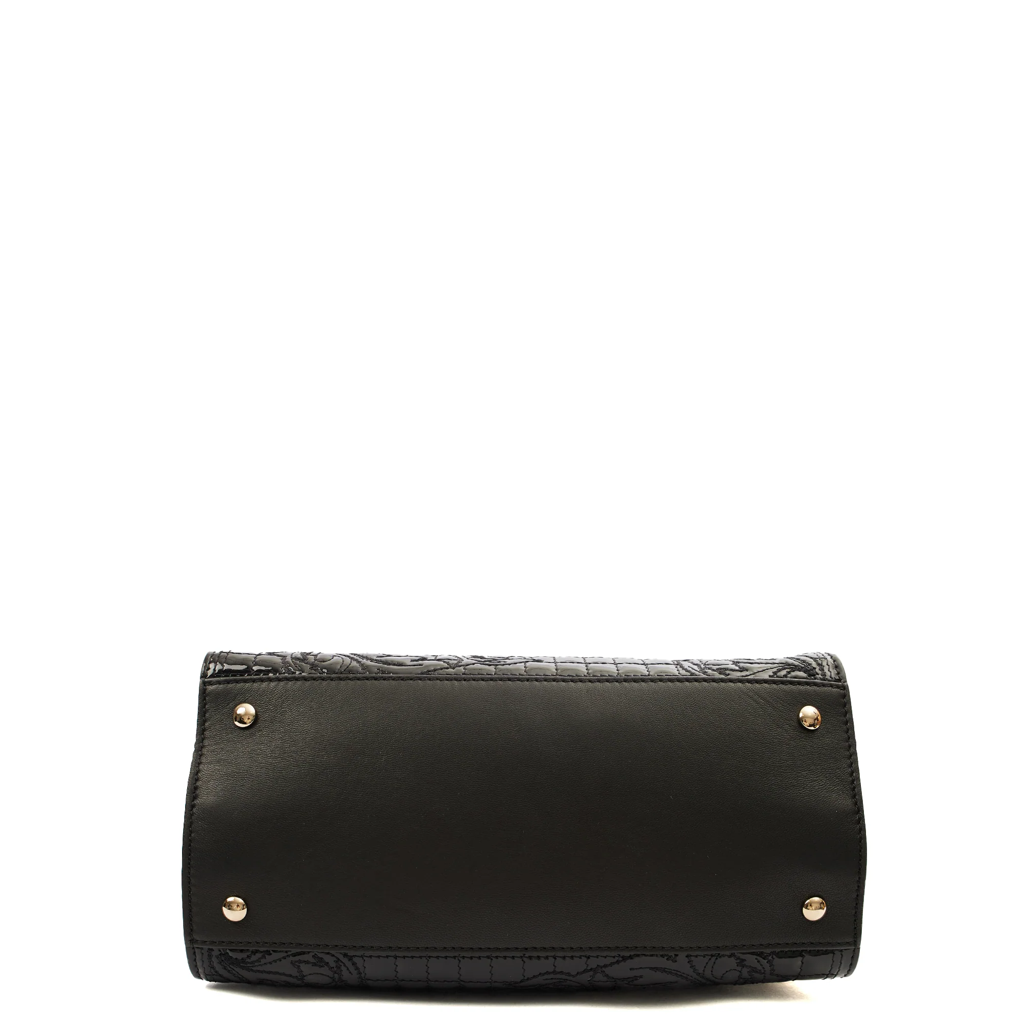 Picture of Versace Tote Shoulder Bag in Black, Patent Leather