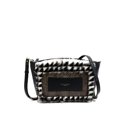 Picture of Aspinal of London Tote Marylebone Shoulder Bag - Small in Black, Leather