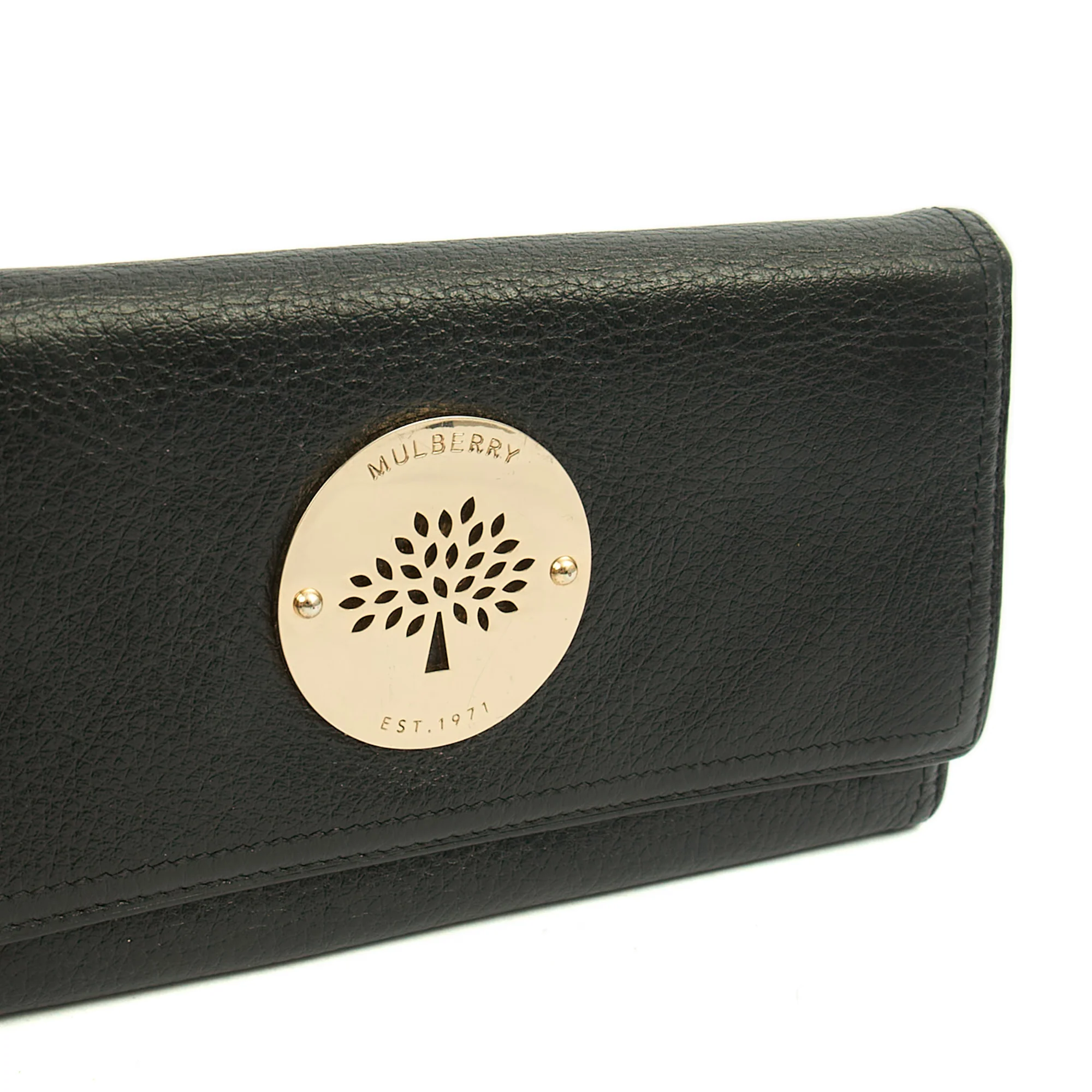 Picture of Mulberry Purse Daria Continental Wallet in Black, Leather