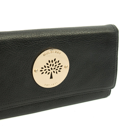 Picture of Mulberry Purse Daria Continental Wallet in Black, Leather