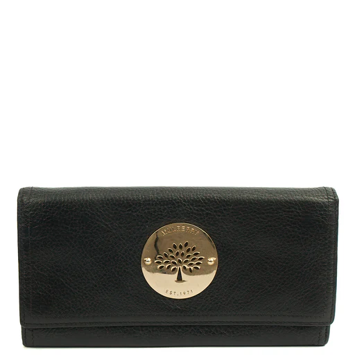 Picture of Mulberry Purse Daria Continental Wallet in Black, Leather