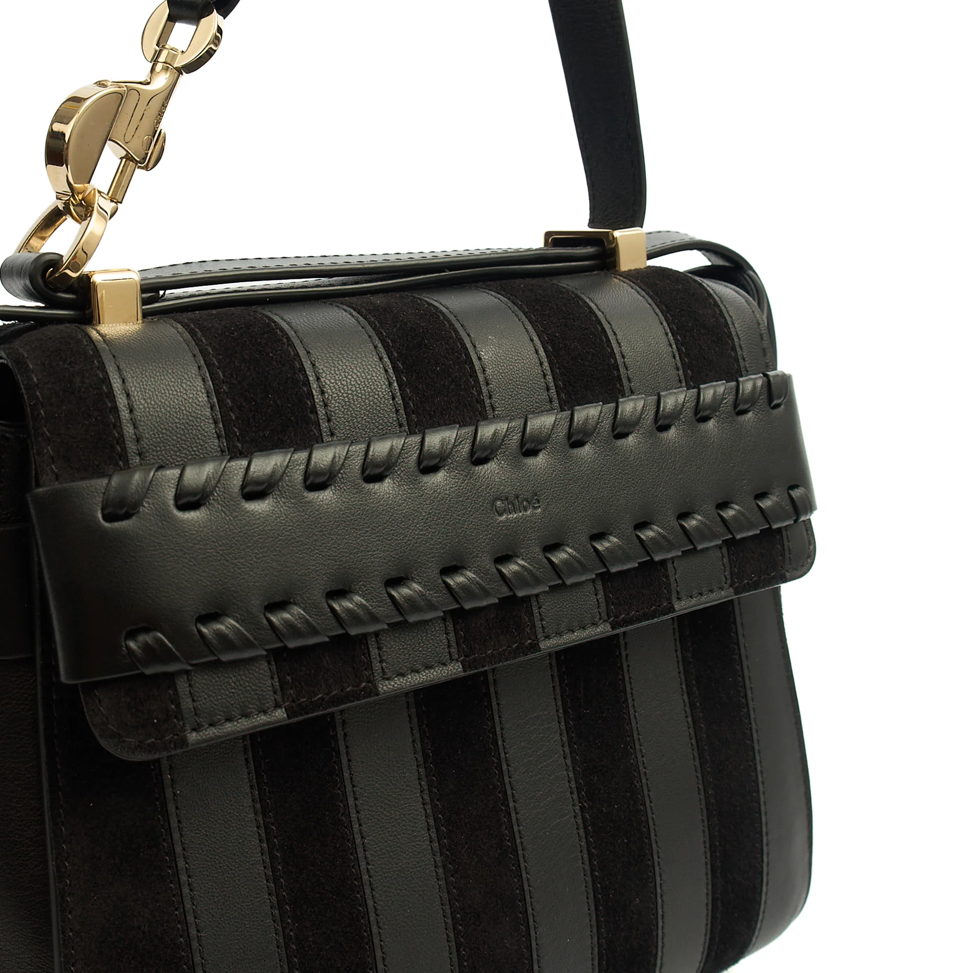 Picture of Chloe Backpack Nacha in Black, Leather