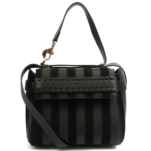Picture of Chloe Backpack Nacha in Black, Leather