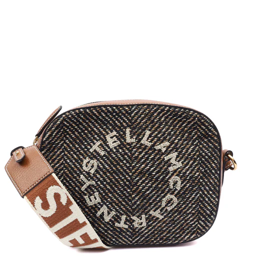 Picture of Stella McCartney Cross Body Logo Crossbody in Brown, Fabric