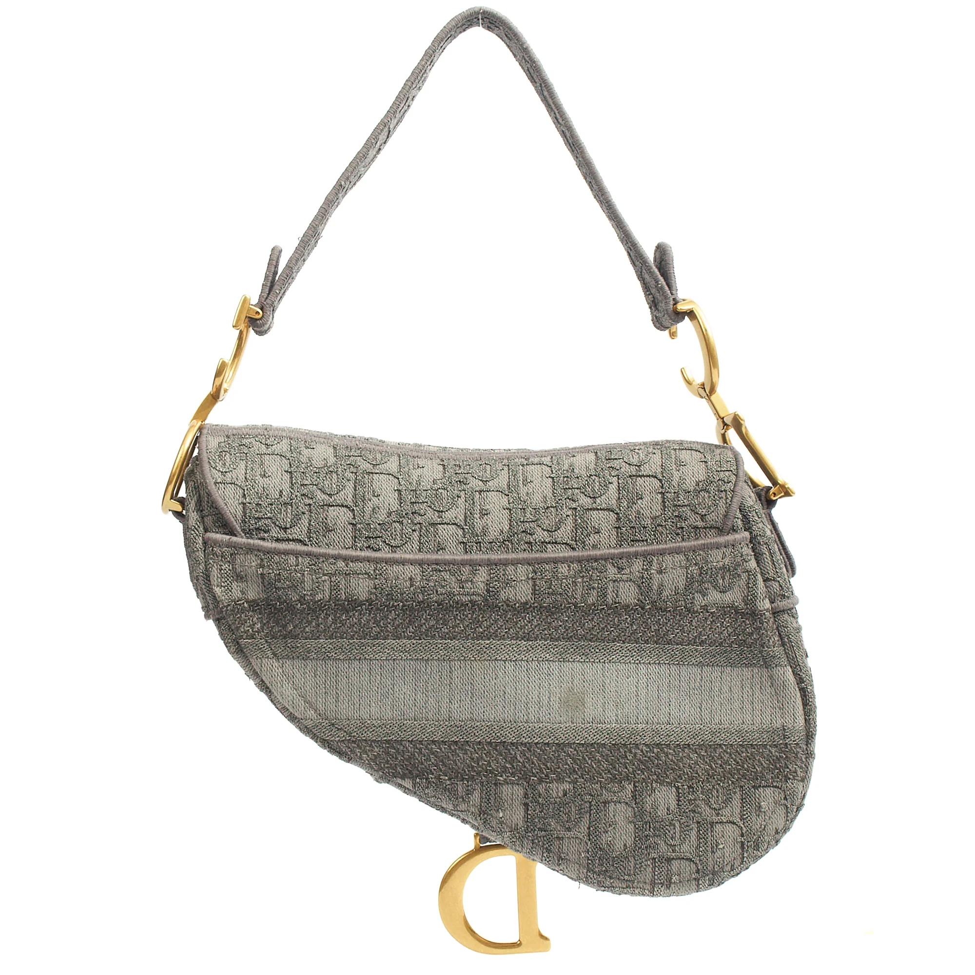 Picture of Christian Dior Cross Body Saddle Bag in Blue, Dior Oblique Embroidery