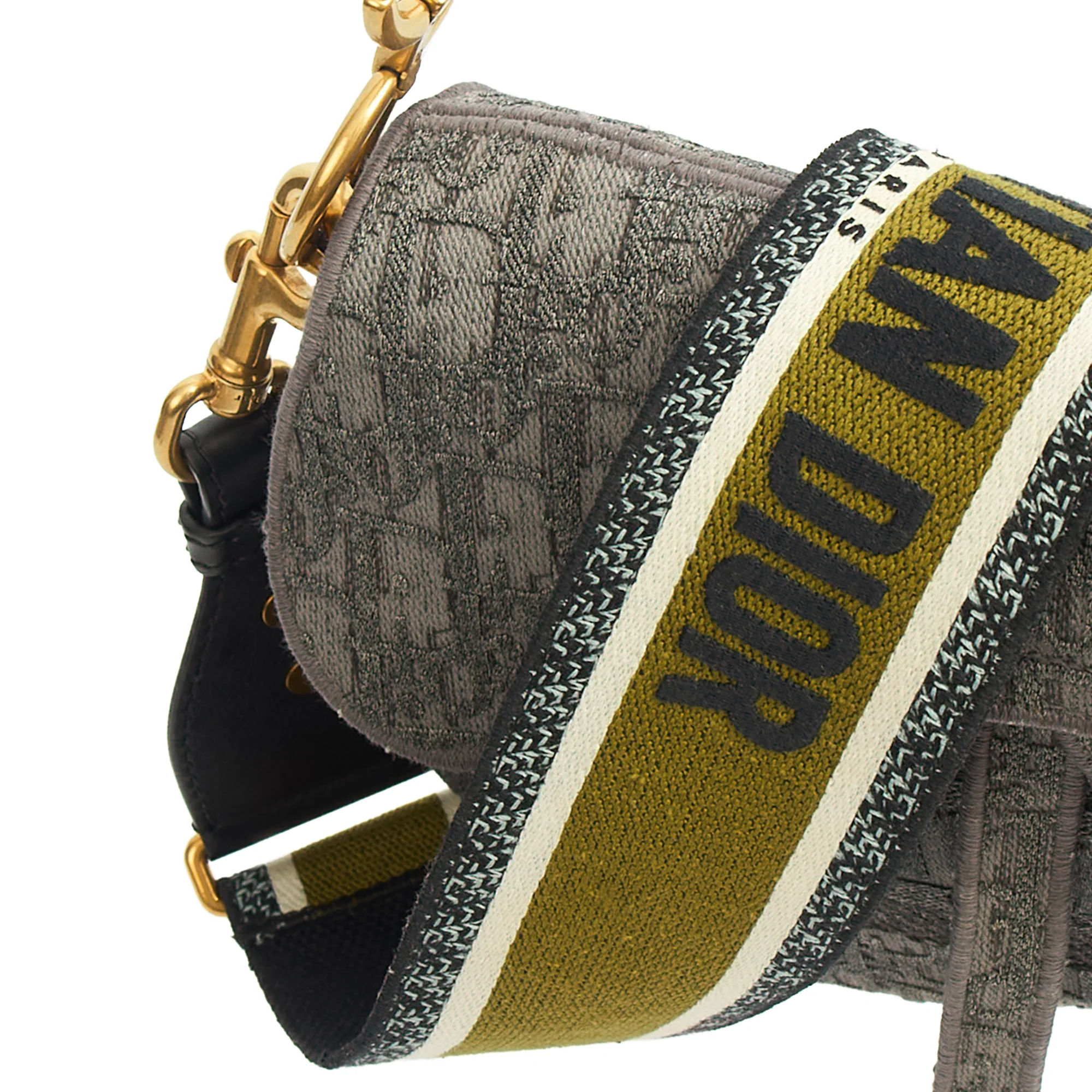 Picture of Christian Dior Cross Body Saddle Bag in Blue, Dior Oblique Embroidery