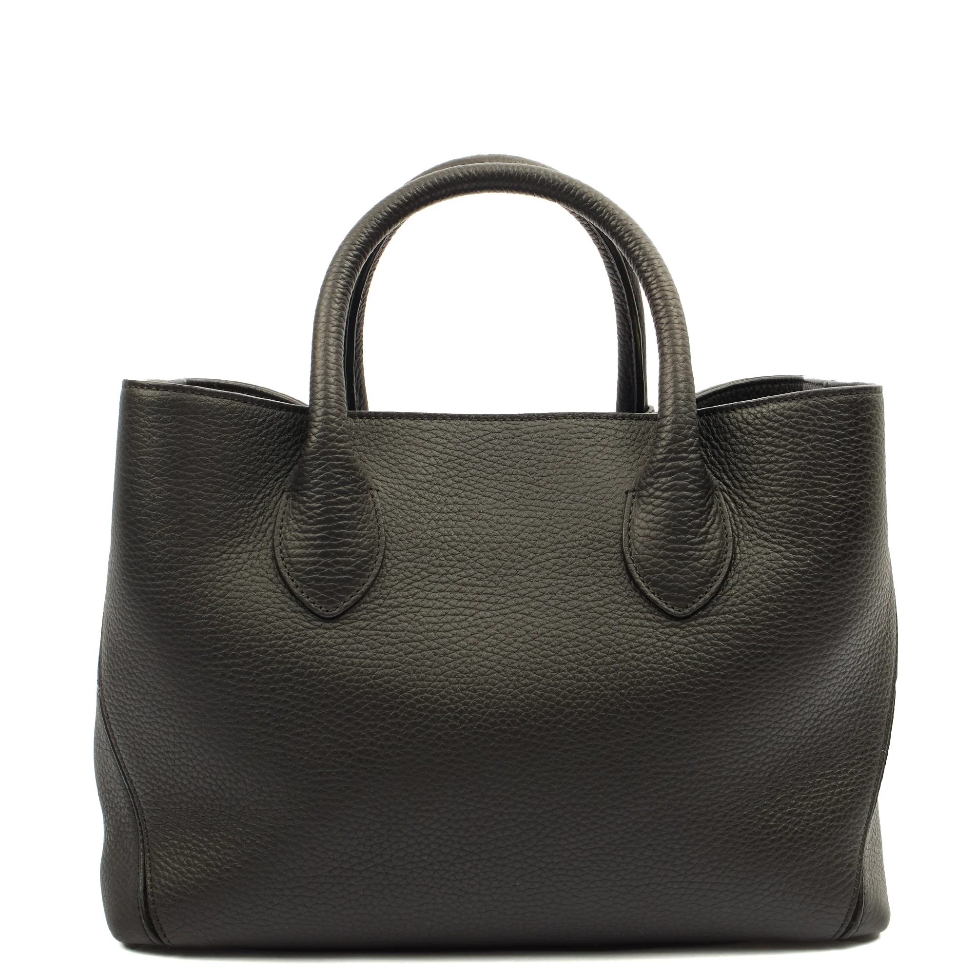 Picture of Aspinal of London Tote London Tote - Midi in Black, Leather